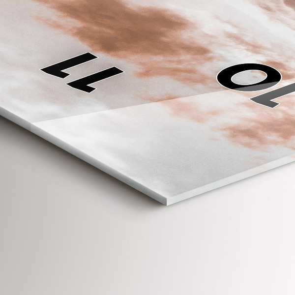 Ceas vertical de perete din sticlă Castelul Spiš din Slovacia