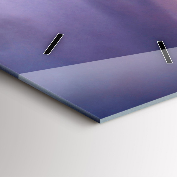 Ceas vertical de perete din sticlă Cap de piatră