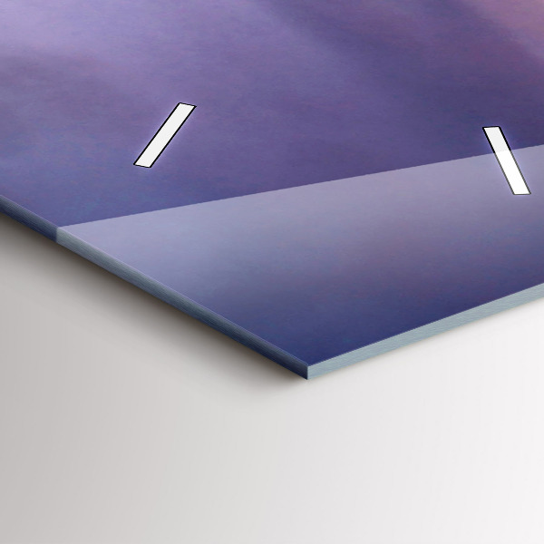 Ceas vertical de perete din sticlă Cap de piatră