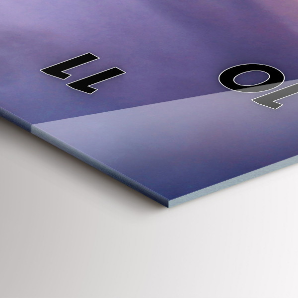 Ceas vertical de perete din sticlă Cap de piatră