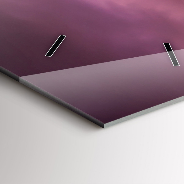 Ceas vertical de perete din sticlă Apus de soare North Scottsdale