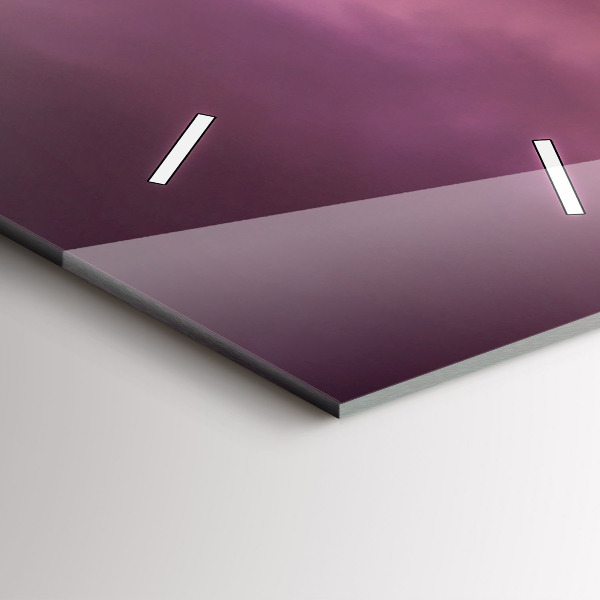 Ceas vertical de perete din sticlă Apus de soare North Scottsdale