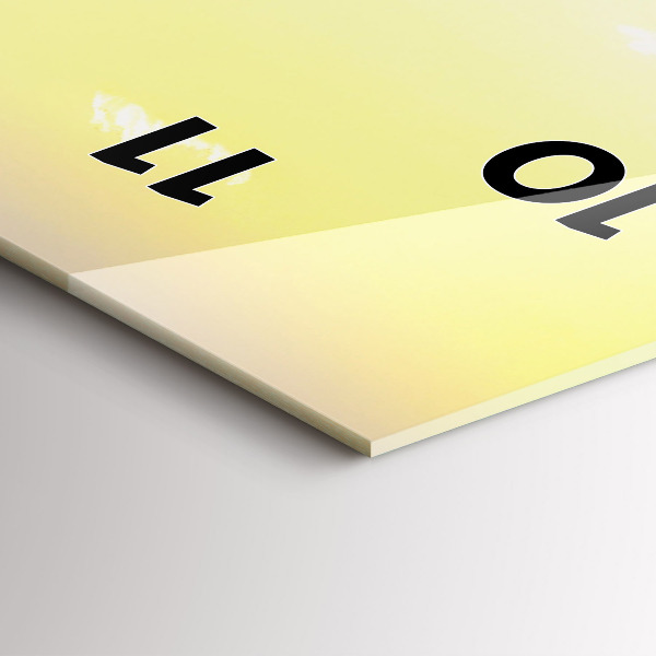 Ceas vertical de perete din sticlă desertul Arizona