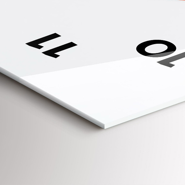 Ceas vertical de perete din sticlă Podul Golden Gate