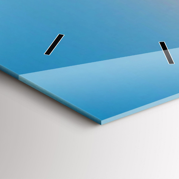 Ceas vertical de perete din sticlă Munții din San Antonio SUA