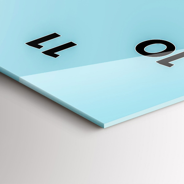 Ceas vertical de perete din sticlă Arhitectura in SUA