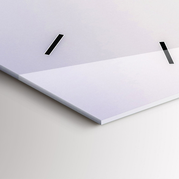 Ceas vertical de perete din sticlă Lacul și munții Pirinei