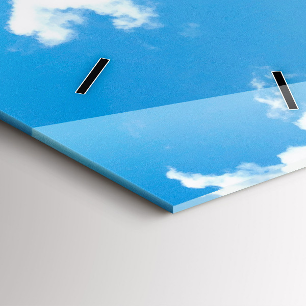 Ceas vertical de perete din sticlă Peisaj stâncos