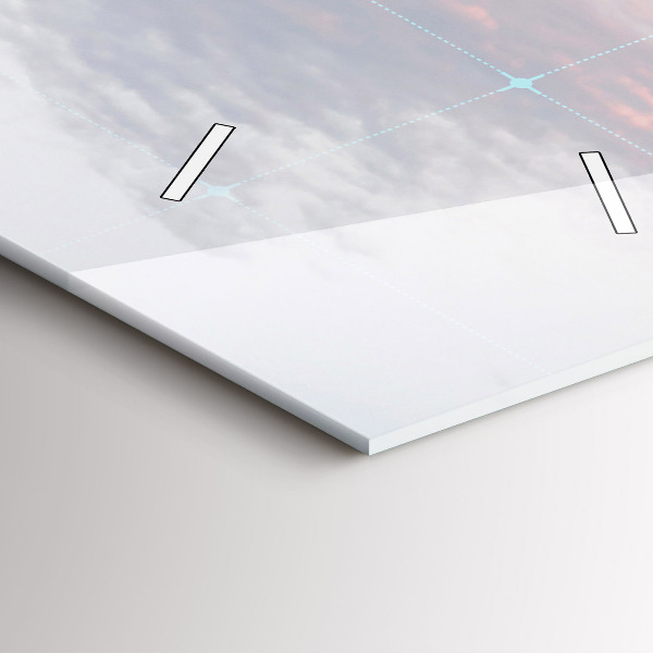 Ceas vertical de perete din sticlă Zgârie-nori din Philadelphia