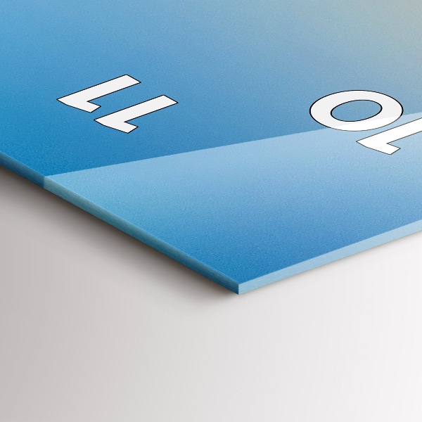 Ceas vertical de perete din sticlă Drumul din jurul San Francisco