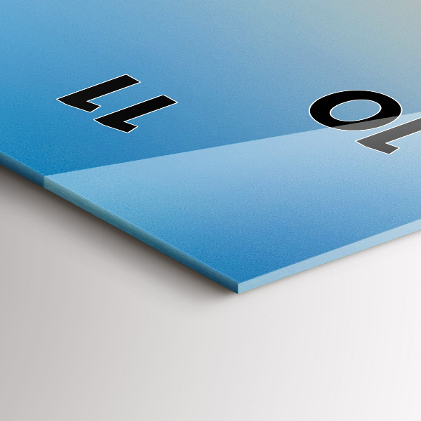 Ceas vertical de perete din sticlă Drumul din jurul San Francisco