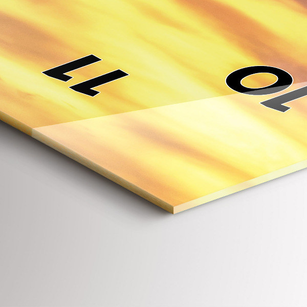 Ceas vertical de perete din sticlă Pod din San Francisco