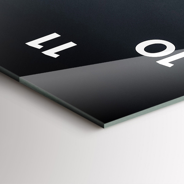 Ceas vertical de perete din sticlă Pod noaptea San Francisco