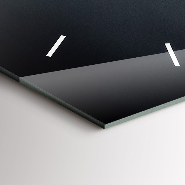 Ceas vertical de perete din sticlă Pod noaptea San Francisco