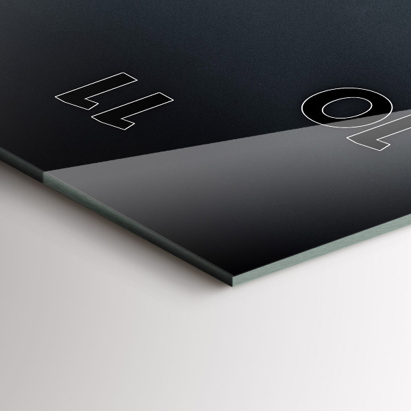 Ceas vertical de perete din sticlă Pod noaptea San Francisco