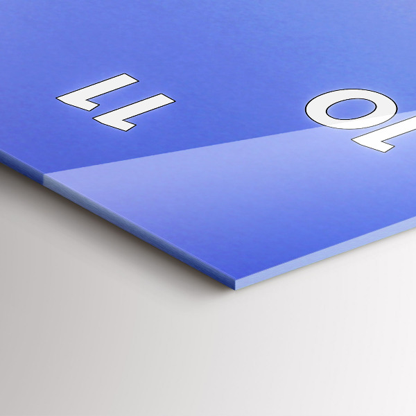 Ceas vertical de perete din sticlă Lacul California