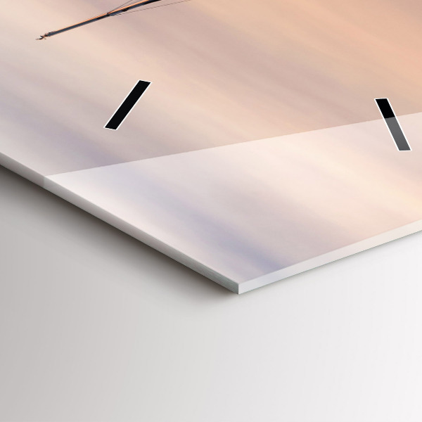 Ceas vertical de perete din sticlă Lacul Balaton SUA