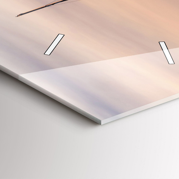 Ceas vertical de perete din sticlă Lacul Balaton SUA