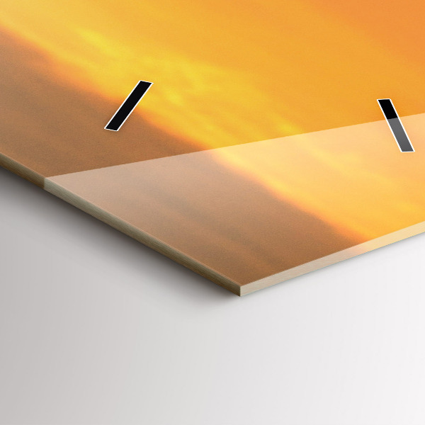 Ceas vertical de perete din sticlă Lunca de lavandă Franța