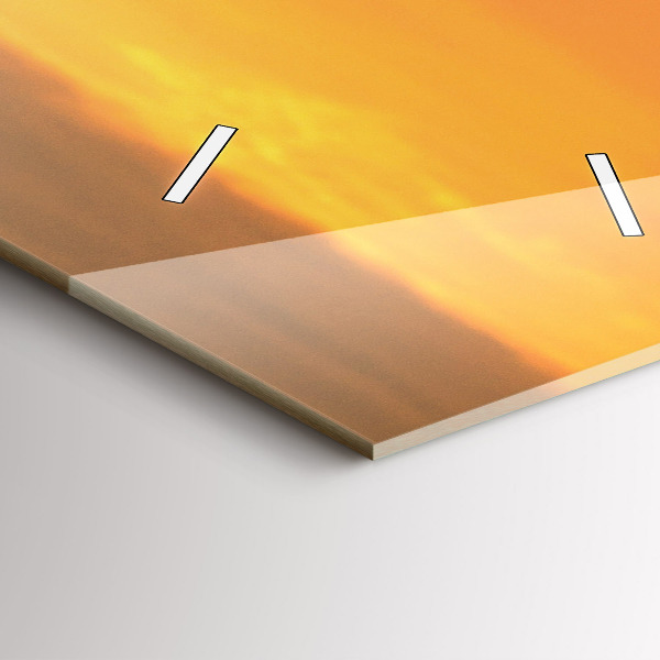 Ceas vertical de perete din sticlă Lunca de lavandă Franța