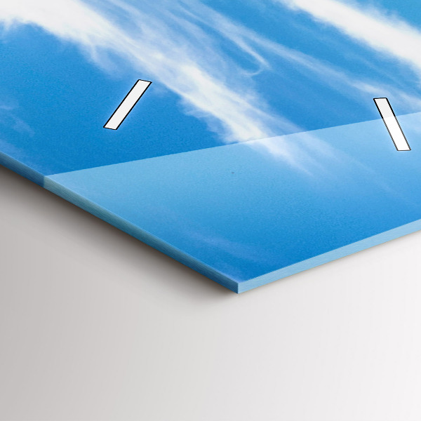 Ceas vertical de perete din sticlă Valea Chamonix, Alpii francezi