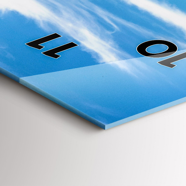 Ceas vertical de perete din sticlă Valea Chamonix, Alpii francezi