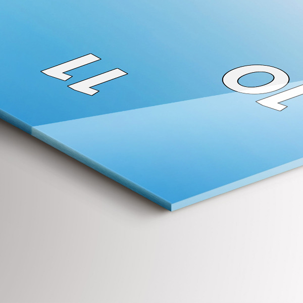 Ceas vertical de perete din sticlă Ghețarul Mont Blanc Chamonix