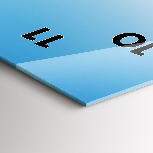 Ceas vertical de perete din sticlă Ghețarul Mont Blanc Chamonix