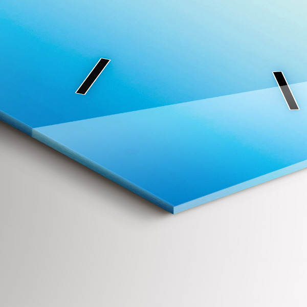 Ceas vertical de perete din sticlă Schior în Alpi