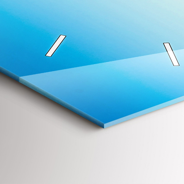 Ceas vertical de perete din sticlă Schior în Alpi