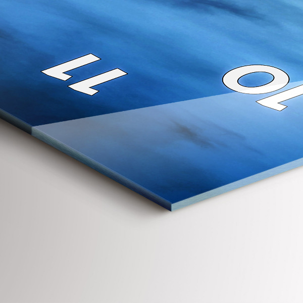 Ceas vertical de perete din sticlă Templul din Bangkok Thailanda