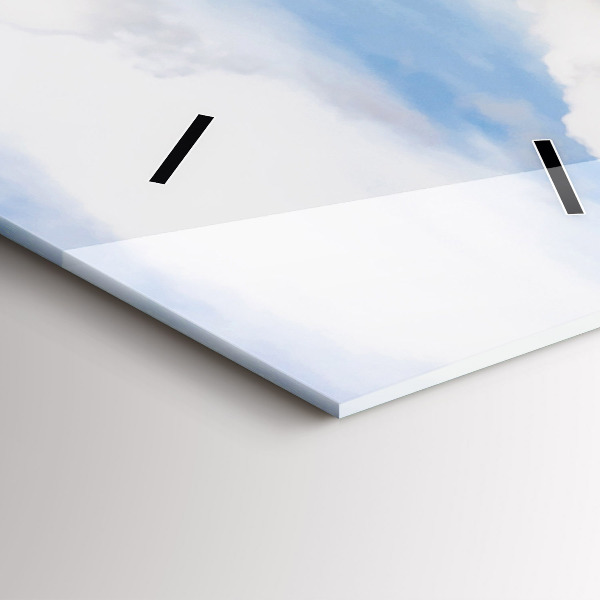 Ceas vertical de perete din sticlă Insula din Thailanda