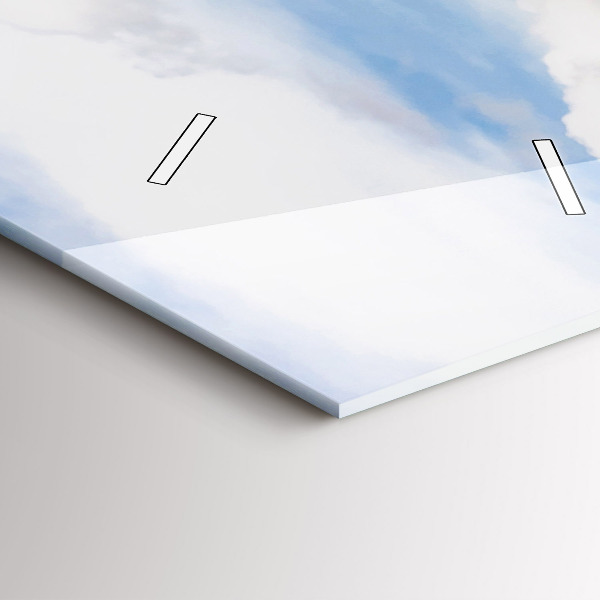 Ceas vertical de perete din sticlă Insula din Thailanda