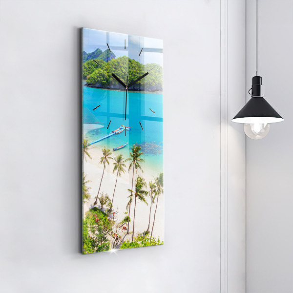 Ceas vertical de perete din sticlă Parcul național Thailanda