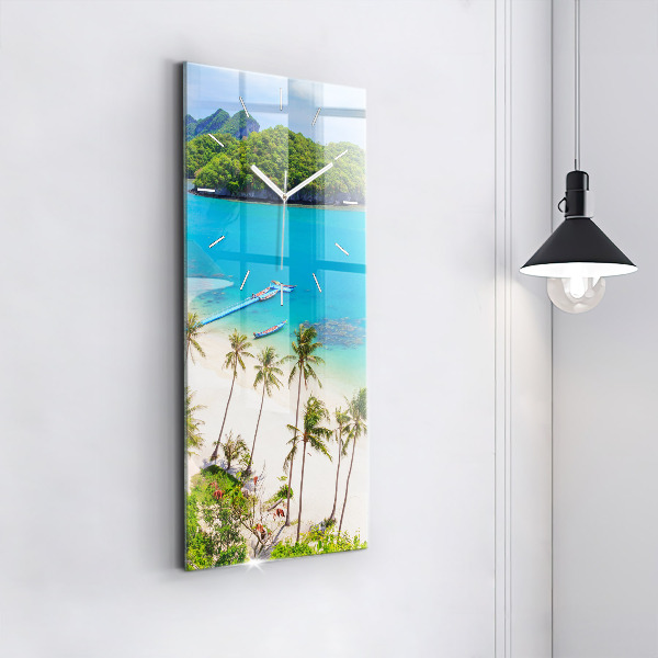 Ceas vertical de perete din sticlă Parcul național Thailanda