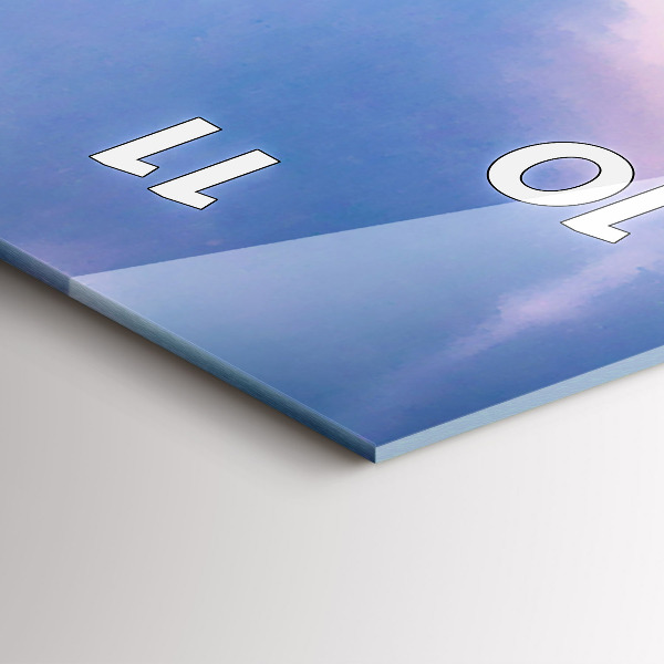 Ceas vertical de perete din sticlă Gheizerul de pe insula Islanda