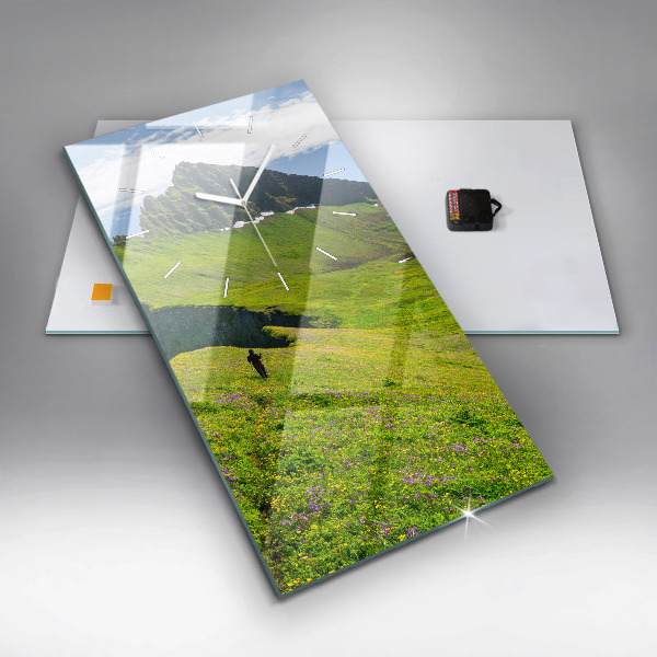 Ceas vertical de perete din sticlă Rezervația Hornstrandir Islanda