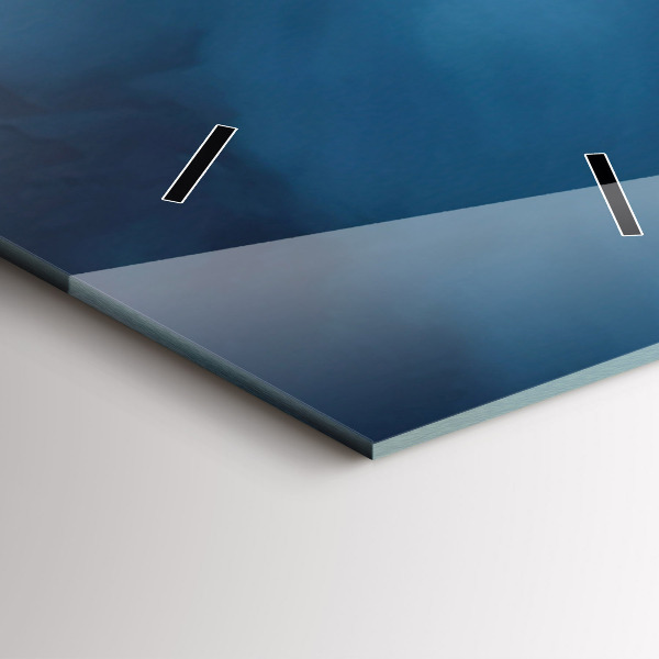 Ceas vertical de perete din sticlă Cort în munții Islandei