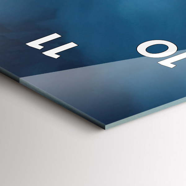 Ceas vertical de perete din sticlă Cort în munții Islandei