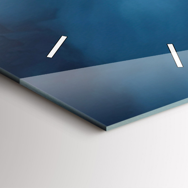 Ceas vertical de perete din sticlă Cort în munții Islandei