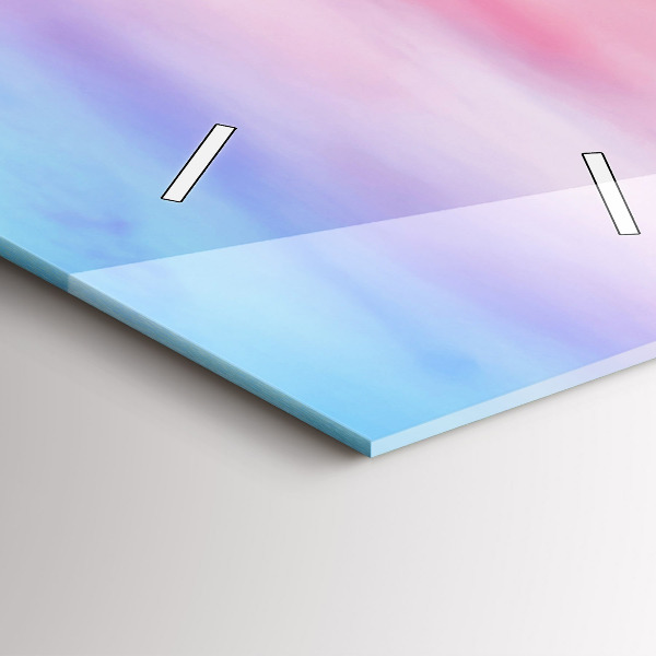 Ceas vertical de perete din sticlă Vedere asupra munților din Islanda