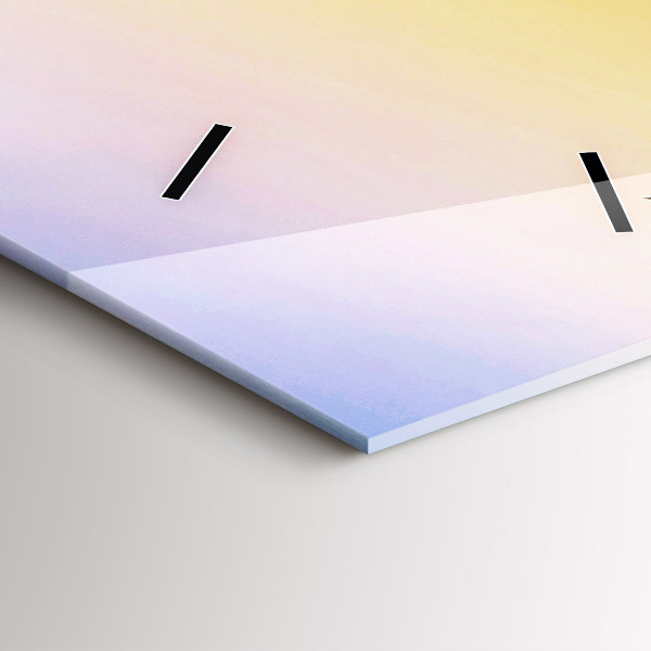 Ceas vertical de perete din sticlă Munte de gheață și răsărit