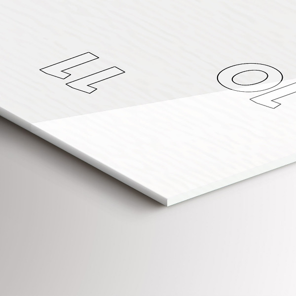 Ceas vertical de perete din sticlă Oraș de desene animate