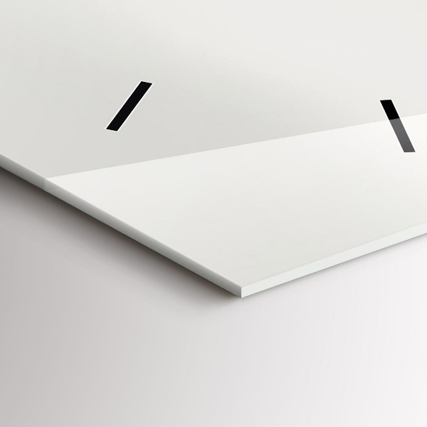 Ceas vertical de perete din sticlă Peisaj forestier