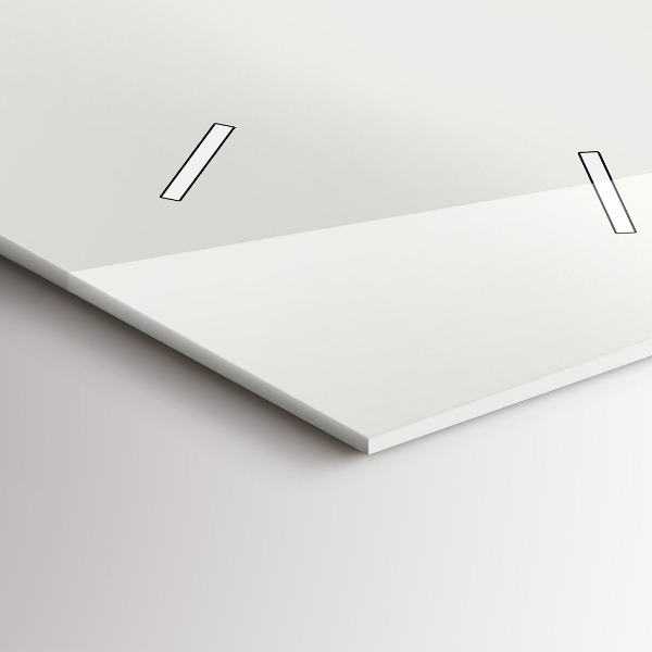 Ceas vertical de perete din sticlă Peisaj forestier