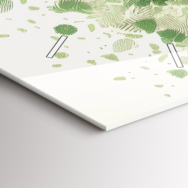 Ceas vertical de perete din sticlă Mare copac natural