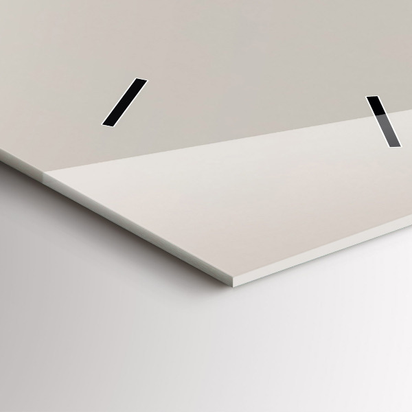 Ceas vertical de perete din sticlă Munți de aur abstracti