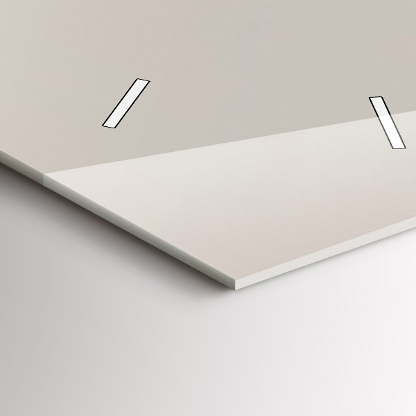 Ceas vertical de perete din sticlă Munți de aur abstracti