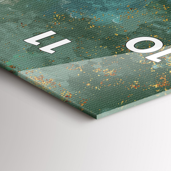 Ceas vertical de perete din sticlă Model decorativ