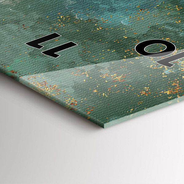 Ceas vertical de perete din sticlă Model decorativ